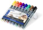 STAEDTLER Set marker permanent Staedtler varf rotund 8 culori / set ST352WP8 (352 WP8)