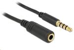 Delock Удължител за аудио кабел, Delock, 3, 5 mm стерео жак, M/F, Съвместим с iPhone, 2 m, черен (84667) (84667)
