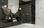 Radaway Modo SL II Gold Walk-in arany zuhanyfal 50 átlátszó jobbos (10854)