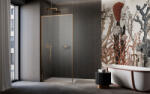 Radaway Modo F SL II Brushed Copper Walk-in szálcsiszolt réz zuhanyfal 115 átlátszó jobbos (12390)