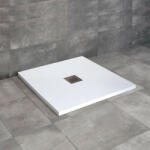 Radaway Kios C szögletes lapos zuhanytálca 90x90 fekete (11120)