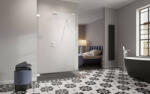 Radaway Essenza Pro White Walk-in fehér zuhanyfal 150 átlátszó (10735)