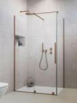 Radaway Furo Brushed Copper KDJ szögletes szálcsiszolt réz zuhanykabin 130x110 átlátszó jobbos (10086)