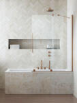 Radaway Furo Brushed Copper PND II szálcsiszolt réz kádparaván 170 átlátszó balos (9626)