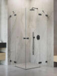 Radaway Essenza Pro Brushed GunMetal KDD szögletes szálcsiszolt fegyvermetál zuhanykabin 90x90 átlátszó (9899)