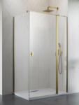 Radaway Nes ? Brushed Gold KDJ II? szögletes szálcsiszolt arany zuhanykabin 80x100 átlátszó jobbos (11900)