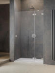 Radaway Essenza Pro Brushed Nickel DWJ szálcsiszolt króm zuhanyajtó 100 átlátszó balos (9538)