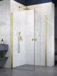 Radaway Nes ? Brushed Gold KDD I? szögletes szálcsiszolt arany zuhanykabin 100x80 átlátszó (11829)