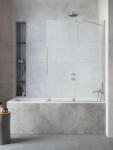 Radaway Furo Brushed Nickel PND II szálcsiszolt króm kádparaván 170 átlátszó jobbos (9645)