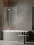 Radaway Essenza Pro Brushed Copper PND II szálcsiszolt réz kádparaván 100 átlátszó balos (9852)