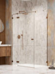 Radaway Essenza Pro Brushed Copper KDJ szögletes szálcsiszolt réz zuhanykabin 80x70 átlátszó jobbos (10455)