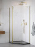 Radaway Nes ? Brushed Gold PTJ? szögletes szálcsiszolt arany zuhanykabin 100x90 átlátszó balos (11997)