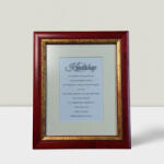 Keretshop Meggybordó-antikolt arany fotókeret 9*13 cm (KS182686)