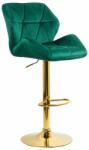 Chairs ON Scaune de bar, insulă bucătărie din catifea ABS 148 Verde