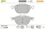 VALEO set placute frana, frana disc VALEO ESSENTIAL 302695 (302695)