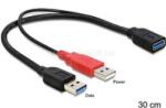 Delock USB 3.0-A anya > USB 3.0-A apa + USB 2.0-A apa kábel (DL83176) (DL83176)
