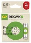 GP Batteries GP ReCyko NiMH Akkumulátor HR6 (AA) 2600mAh 6db (B2527V) - bestbyte