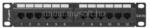 Lanberg Patch panel 12 port 1U 10" CAT. 5e fekete (PPU5-9012-B) (PPU5-9012-B)