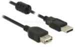 Delock USB 2.0-s bővítőkábel A-típusú csatlakozódugóval > USB 2.0-s, A-típusú csatlakozóhüvellyel (DL84883) (DL84883)