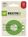 GP Batteries GP ReCyko NiMH Akkumulátor HR03 (AAA) 950mAh 6db (B2511V) (B2511V)
