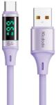 Mcdodo Cablu Date Mcdodo USB Type-C USB Digital Display Silicone Super Fast Charging 6A 1.2m Mov (CA-1920)