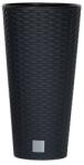 Prosperplast Rato Tubus virágcserép antracit 20 cm-es betéttel (DRTUS200-S433) - epenta