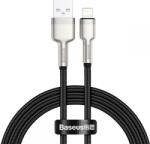 Baseus Cablu de date Baseus Cafule Metal, USB - Lightning, 18W, 2.4A, 1m, Negru