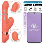 INTOYOU App Series Mindy Vibe with Up & Down Beads Ring, Finger & Pulsations Function Salmon Vibrator