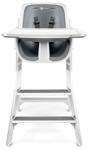 4MOMS Scaun de masa White-Grey cu set farfurii si tacamuri 4Moms (70536) Scaun de masa bebelusi, inaltator