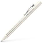 Faber-Castell Golyóstoll, 0, 5 mm, nyomógombos, fehér tolltest, FABER-CASTELLG Grip 2010-M, kék