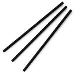  Szívószál bioműanyag fekete - 7mm átm. 22cm