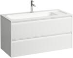 Laufen MEDA Alsószekrény 1000 mm, 2 fiókkal, H814118 Marbond kompozit anyagú mosdóhoz, Matt Fehér H4216920112601 (H4216920112601)