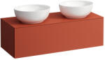 Laufen ILBAGNOALESSI Fiókos elem, 120 cm, kivágással jobb és bal oldalon, 1 fiókkal, H818975, H818976 mosdókhoz, Terracotta H4303140972691 (H4303140972691)