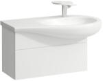 Laufen ILBAGNOALESSI Alsószekrény, 90 cm, kivágással jobb oldalon, 1 fiókkal, finoman záródó mechanizmussal, H814976 mosdóhoz, Matt Fehér H4304110972601 (H4304110972601)