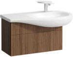 Laufen ILBAGNOALESSI Alsószekrény, 90 cm, kivágással jobb oldalon, 1 fiókkal, finoman záródó mechanizmussal, H814976 mosdóhoz, Natúrfa Furnér H4304110976301 (H4304110976301)