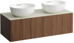 Laufen ILBAGNOALESSI Fiókos elem, 120 cm, kivágással jobb és bal oldalon, 1 fiókkal, Calce Avorio felülettel, H818975, H818976 mosdókhoz, Natúrfa Furnér H4313140976301 (H4313140976301)