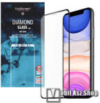 MyScreen APPLE iPhone 11, Xr, MYSCREEN DIAMOND GLASS EDGE üvegfólia, 9H, 0.33mm, Teljes, Fekete (MD3977TG DEFG BLACK)