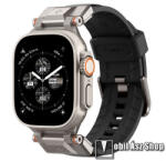 Spigen Apple Watch Series 1/2/3 42mm, 4/5/6/SE 44mm, 7/8 45mm, Ultra 49mm, SPIGEN DURAPRO ARMOR PU okosóra sport szíj, Fekete (AMP07591)