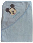 AB ABR Kapucnis frottír törölköző Mickey egér mintával 70x90cm - Kék