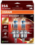 OSRAM Night Breaker 220 H4 55W +220% halogén izzó DUO BOX 64193NB220-2HB