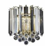 Endon Lighting Endon fargo fargo 2lt wall brass plate & clear acrylic 2 x 7w led e14 - ed-fargo-wbbp - beltéri világítás|fali lámpa fali lámpák