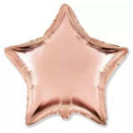  Fundrag fóliás fuli, 45 cm, rosegold színű csillag