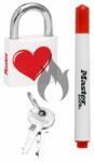 CZ - S Master Lock 3430EURDLOV_heart tömör alumínium lakat 30 mm