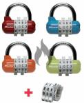 CZ - S Master Lock 1534EURD vízszintes kombinált lakat készlet (1 csomag / 4 db)