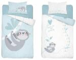 Detexpol Kétoldalas koala pamut ágynemű - fehér és kék
