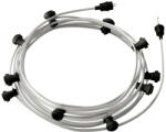 Creative-Cables Használatra kész, 12, 5 m-es Lumet szállámpa készlettel 10 fekete lámpatartóval, akasztóval és csatlakozóval (CATE27N125CM02)
