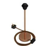 Creative-Cables Alzaluce lámpaernyőhöz - fém asztali lámpa UK dugóval (ABM21E30RAFINNRM22)