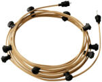 Creative-Cables Használatra kész, 12, 5 m-es Lumet szállámpa készlettel 10 fekete lámpatartóval, akasztóval és csatlakozóval (CATE27N125CN06)