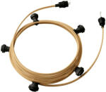 Creative-Cables Használatra kész 7, 5 m-es Lumet szállámpa készlettel 5 fekete lámpatartóval, akasztóval és csatlakozóval (CATE27N075CN06)