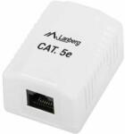 Lanberg - UTP fali aljzat 1-port RJ45 unshielded cat. 5E - OU5-0001-W (OU5-0001-W)